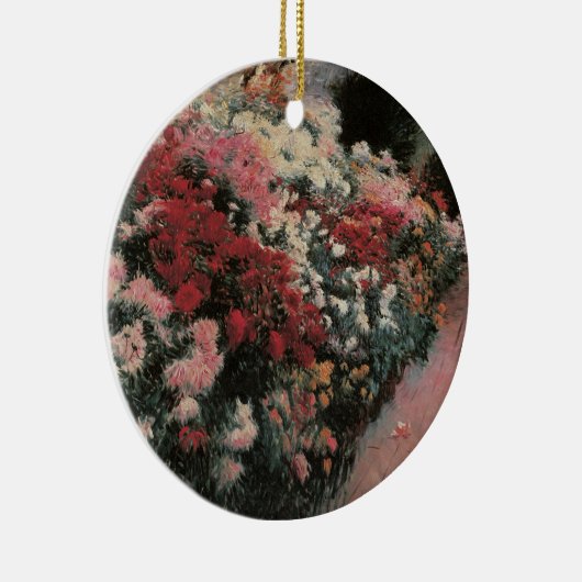 Chrysanthemums van Dennis Bunker Miller, Fine Art Keramisch Ornament (Rechts)