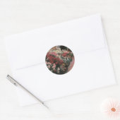 Chrysanthemums van Dennis Bunker Miller, Fine Art Ronde Sticker (Envelop)