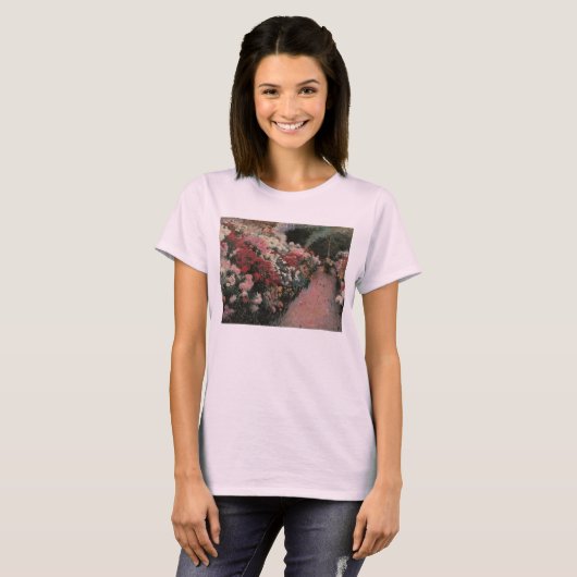 Chrysanthemums van Dennis Bunker Miller, Fine Art T-shirt (Voorkant volledig)