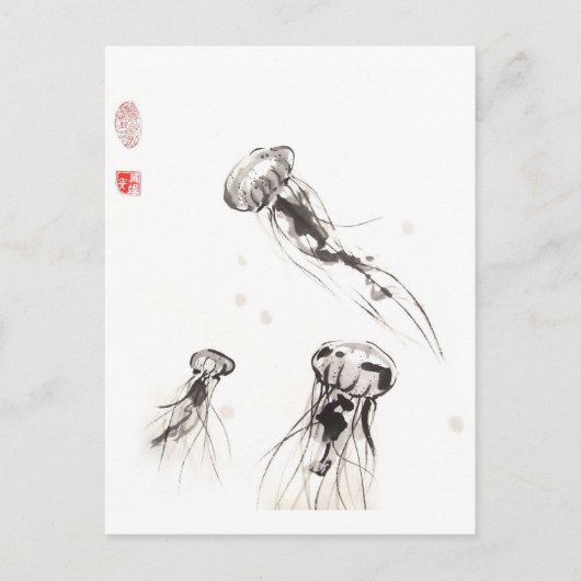 Chrysaora Jellyfish Briefkaart (Voorkant)