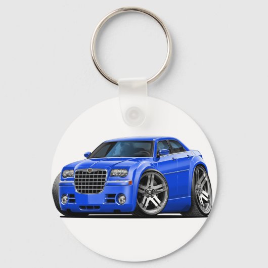 Chrysler 300 Blau Auto Sleutelhanger (Voorkant)