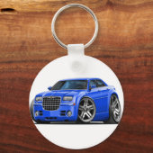 Chrysler 300 Blue Car Sleutelhanger (Voorkant)