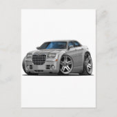 Chrysler 300 Silver Car Briefkaart (Voorkant)