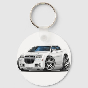 Chrysler 300 White Car Sleutelhanger