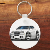 Chrysler 300 White Car Sleutelhanger (Voorkant)