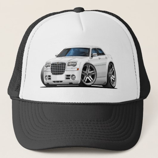 Chrysler 300 White Car Trucker Pet (Voorkant)