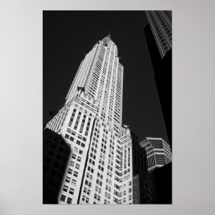 Chrysler bouwt aan New York Poster