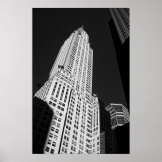 Chrysler bouwt aan New York Poster