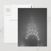Chrysler Buiding in Fog Briefkaart (Voorkant / Achterkant)