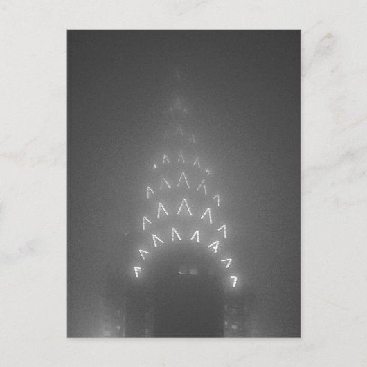 Chrysler Buiding in Fog Briefkaart (Voorkant)
