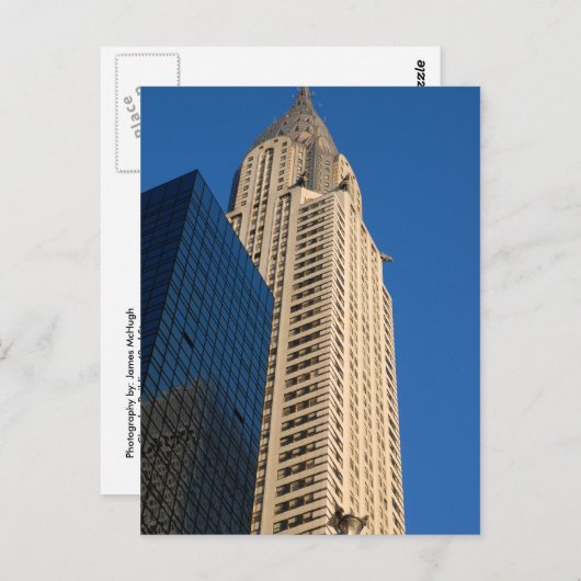 Chrysler Building 42nd St. Briefkaart (Voorkant / Achterkant)