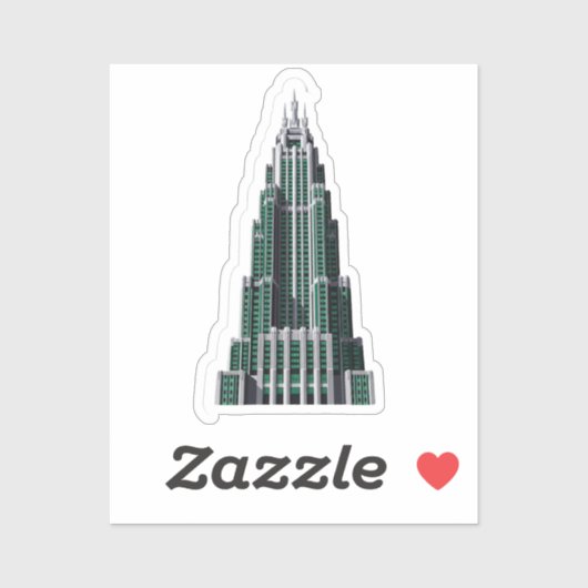 Chrysler Building Art Deco Sticker (Vel)