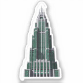 Chrysler Building Art Deco Sticker (Voorkant)