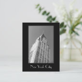 Chrysler Building B&W Ansichtkaart Briefkaart (Staand voorkant)