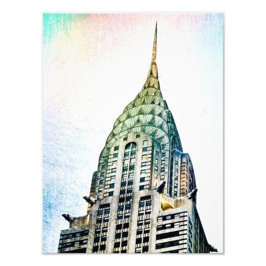 Chrysler Building - Bevroren - New York City Foto Afdruk (Voorkant)
