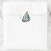 Chrysler Building - Bevroren - New York City Ronde Sticker (Tas)