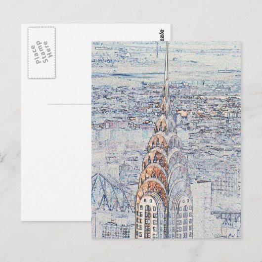 Chrysler Building Briefkaart (Voorkant / Achterkant)