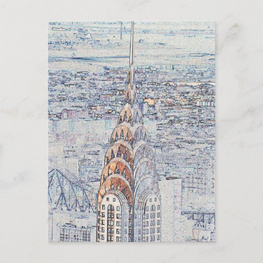 Chrysler Building Briefkaart (Voorkant)