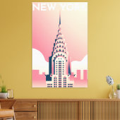 Chrysler Building Canvas Afdruk (Insitu (Woonkamer))