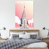 Chrysler Building Canvas Afdruk (Insitu (Slaapkamer))
