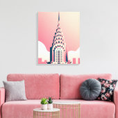 Chrysler Building Canvas Afdruk (Insitu (Woonkamer))