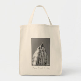 Chrysler Building Canvas Grocery Tas
