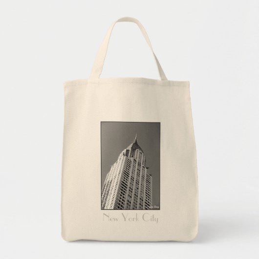 Chrysler Building Canvas Grocery Tas (Voorkant)