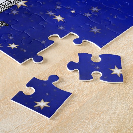 Chrysler Building Dome and a Starry Blue Sky Legpuzzel (Zijkant)