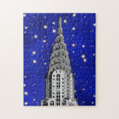 Chrysler Building Dome and a Starry Blue Sky Legpuzzel (Verticaal)