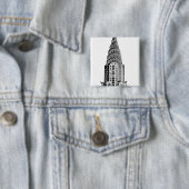 Chrysler Building Dome Vierkante Button 5,1 Cm (In situ)