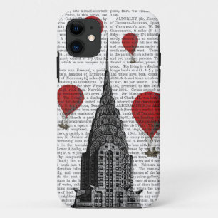 Chrysler Building en Rode Hete Luchtballonnen iPhone 11 Hoesje