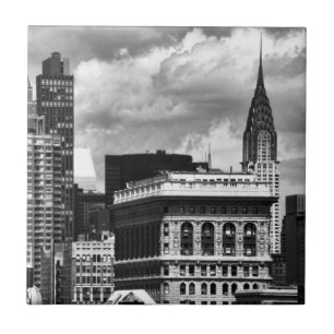 Chrysler Building, Flatiron Building, Sky House BW Tegeltje