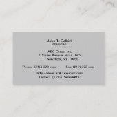 Chrysler Building, Flatiron Building, Sky House BW Visitekaartje (Achterkant)