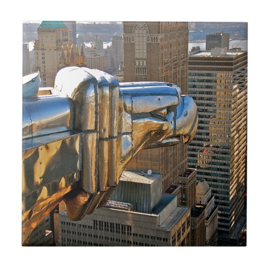 Chrysler Building: Gargoyle Tegeltje (Voorkant)