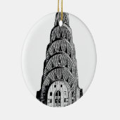 Chrysler Building Koepel Keramisch Ornament (Rechts)