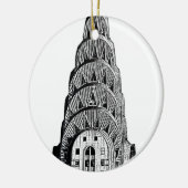 Chrysler Building Koepel Keramisch Ornament (Links)