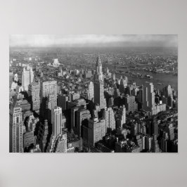 Chrysler Building - Manhattan Skyline - 1932 Poster