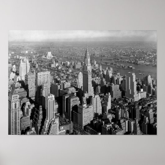 Chrysler Building - Manhattan Skyline - 1932 Poster (Voorkant)