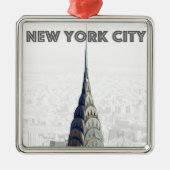 Chrysler Building New York City Metalen Ornament (Voorkant)