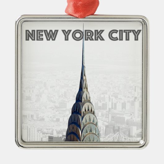 Chrysler Building New York City Metalen Ornament (Voorkant)