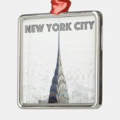 Chrysler Building New York City Metalen Ornament (Links)