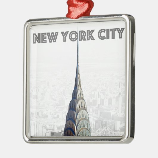 Chrysler Building New York City Metalen Ornament (Links)