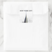 Chrysler Building New York City Vierkante Sticker (Tas)