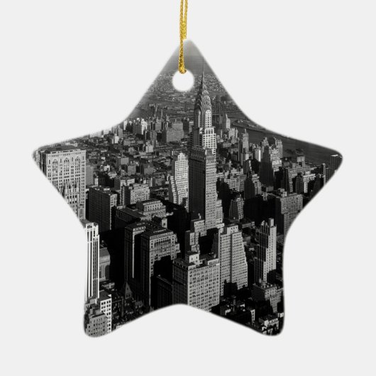 Chrysler Building New York Manhattan Keramisch Ornament (Voorkant)