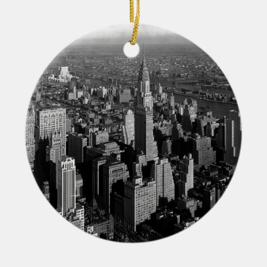 Chrysler Building New York Manhattan Keramisch Ornament (Voorkant)