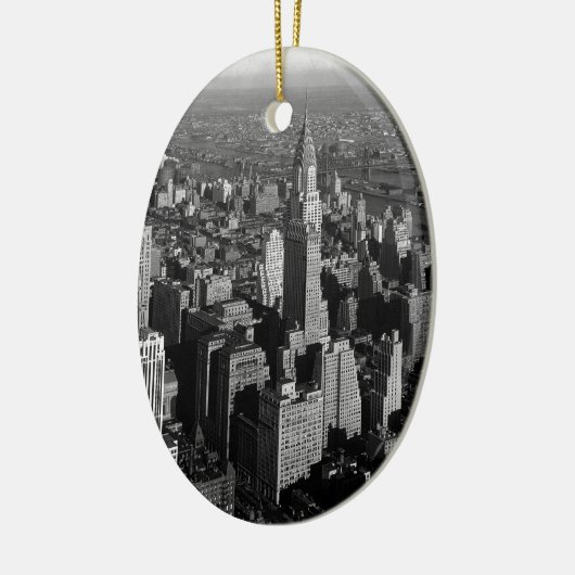Chrysler Building New York Manhattan Keramisch Ornament (Links)
