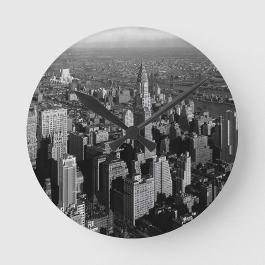 Chrysler Building New York Manhattan Ronde Klok (Voorkant)