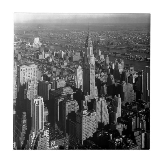 Chrysler Building New York Manhattan Tegeltje (Voorkant)