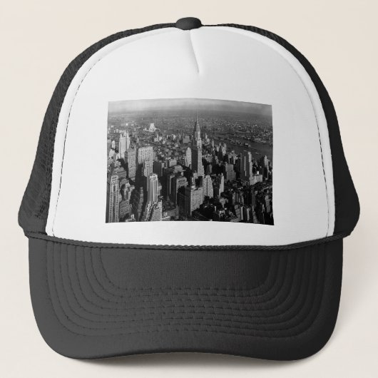 Chrysler Building New York Manhattan Trucker Pet (Voorkant)