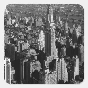 Chrysler Building New York Manhattan Vierkante Sticker